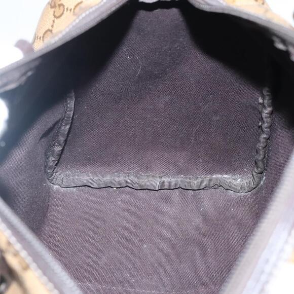 GUCCI GG Crystal Boston Bag Coated Canvas Outlet Beige Gold - Picture 15 of 16